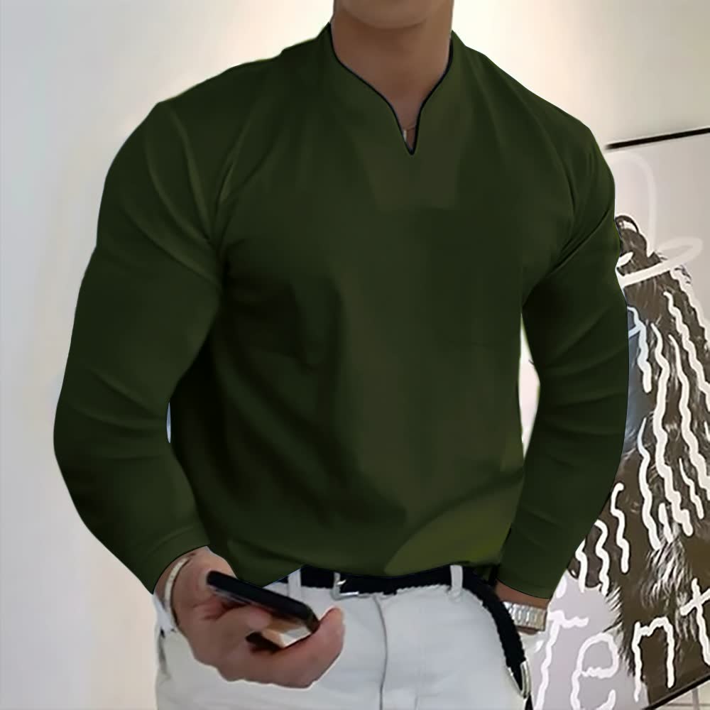Chemise à Manches Longues avec Fermeture Boutonnée pour Homme | Idéal pour le Bureau et le Quotidien