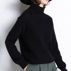 Pull À Col Roulé Avec Texture Côtelée Pour Femmes | Idéal Pour La Mi-Saison