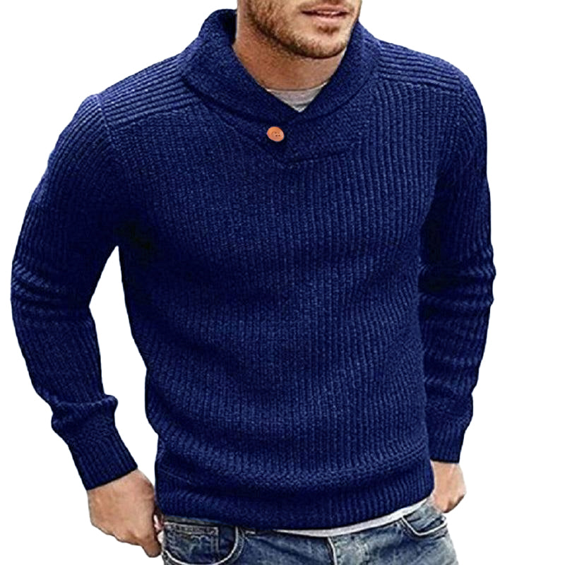 Pull Tricoté Avec Fermeture À Bouton Pour Homme | Idéal Pour Les Journées Décontractées En Saison Fraîche