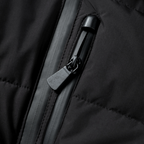 Doudoune Noire Matelassée avec Ceinture et Col Montant pour Femme | Idéale par Temps Froid