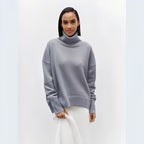 Pull à Col Roulé avec Coupe Ample pour Femme | Idéal pour Usage Quotidien