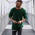 Pull Tricoté à Manches Longues avec Structure Classique pour Hommes | Idéal pour la Mi-Saison