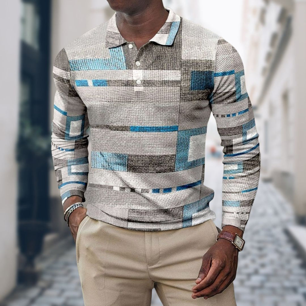 Chemise À Rayures Slim Fit Avec Manches Longues Pour Homme | Idéal Pour Usage Quotidien