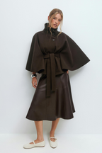Veste Cape Ceinturée Avec Manches Cape Pour Femmes | Idéale Pour Un Usage Quotidien