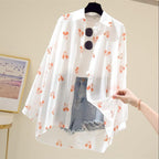 Blouse à Manches Longues avec Imprimé sur le Devant pour Femme | Idéale pour le Printemps et l’Été