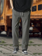 Pantalon À Taille Ajustable Avec Coupe Droite Pour Homme | Idéal Pour Usage Quotidien