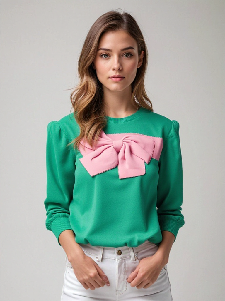Pull En Maille Avec Détail Nœud Pour Femme | Idéal Pour La Superposition