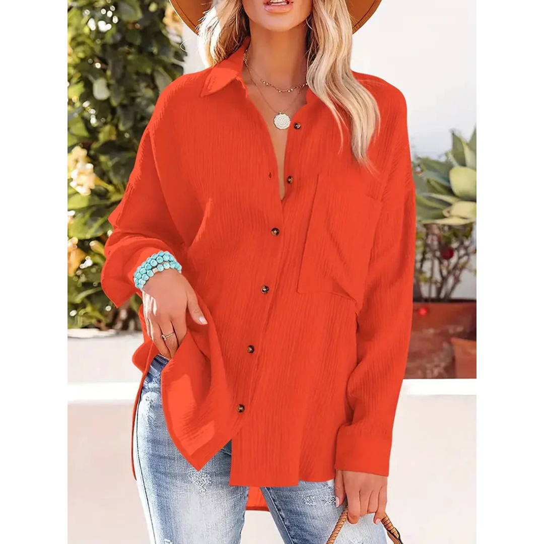 Chemise Décontractée À Manches Longues Pour Femme | Idéal Pour Un Usage Quotidien