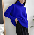 Pull à Col Roulé avec Coupe Ample pour Femme | Idéal pour Usage Quotidien