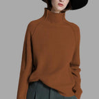 Pull À Col Roulé Avec Texture Côtelée Pour Femmes | Idéal Pour La Mi-Saison