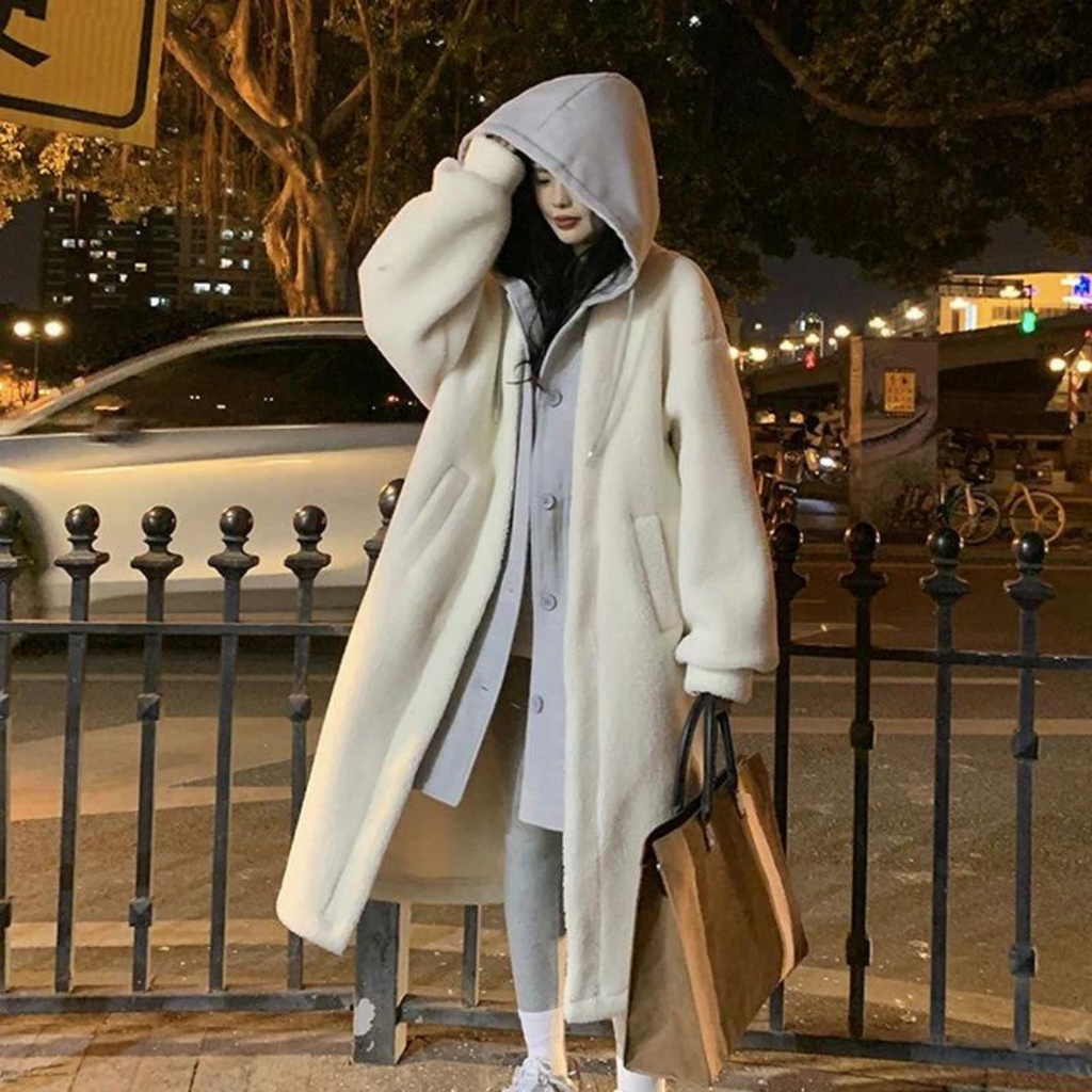 Veste D’hiver Longue avec Capuche pour Femmes | Idéal pour Les Journées Froides