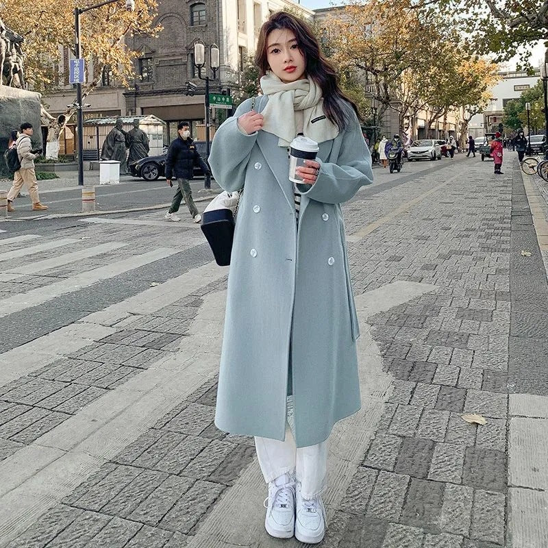 Manteau d’Hiver Coupe Ample avec Col Cranté pour Femmes | Idéal pour Saison Froide