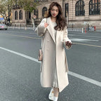 Manteau d’Hiver Coupe Ample avec Col Cranté pour Femmes | Idéal pour Saison Froide