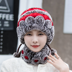 Bonnet Doux avec Bord Imitation Fourrure pour Femme | Idéal pour l’Hiver