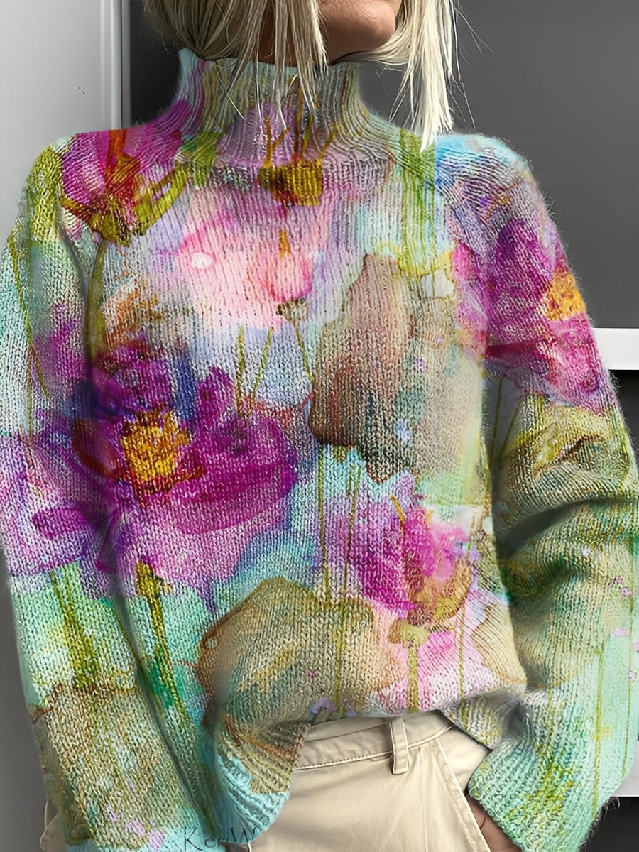 Pull À Col Roulé Avec Coupe Classique Pour Femme | Idéal Pour La Saison Fraîche