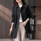Trench Coat Mi-Long Avec Coupe Décontractée Pour Femmes | Idéal Pour Le Printemps Et L’Automne