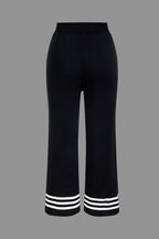 Ensemble Deux Pièces avec Cardigan Court et Pantalon Large pour Femme | Idéal pour le Quotidien et le Bureau