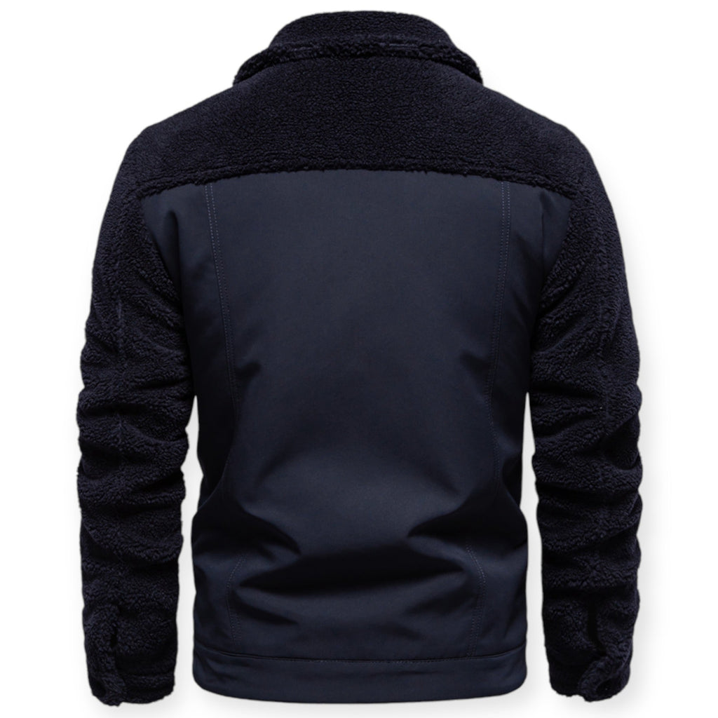 Veste Isolée avec Doublure Et Fermeture À Pression pour Hommes | Idéale pour Les Journées Froides