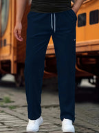Pantalon Classique avec Taille à Cordon pour Homme | Idéal pour Usage Quotidien