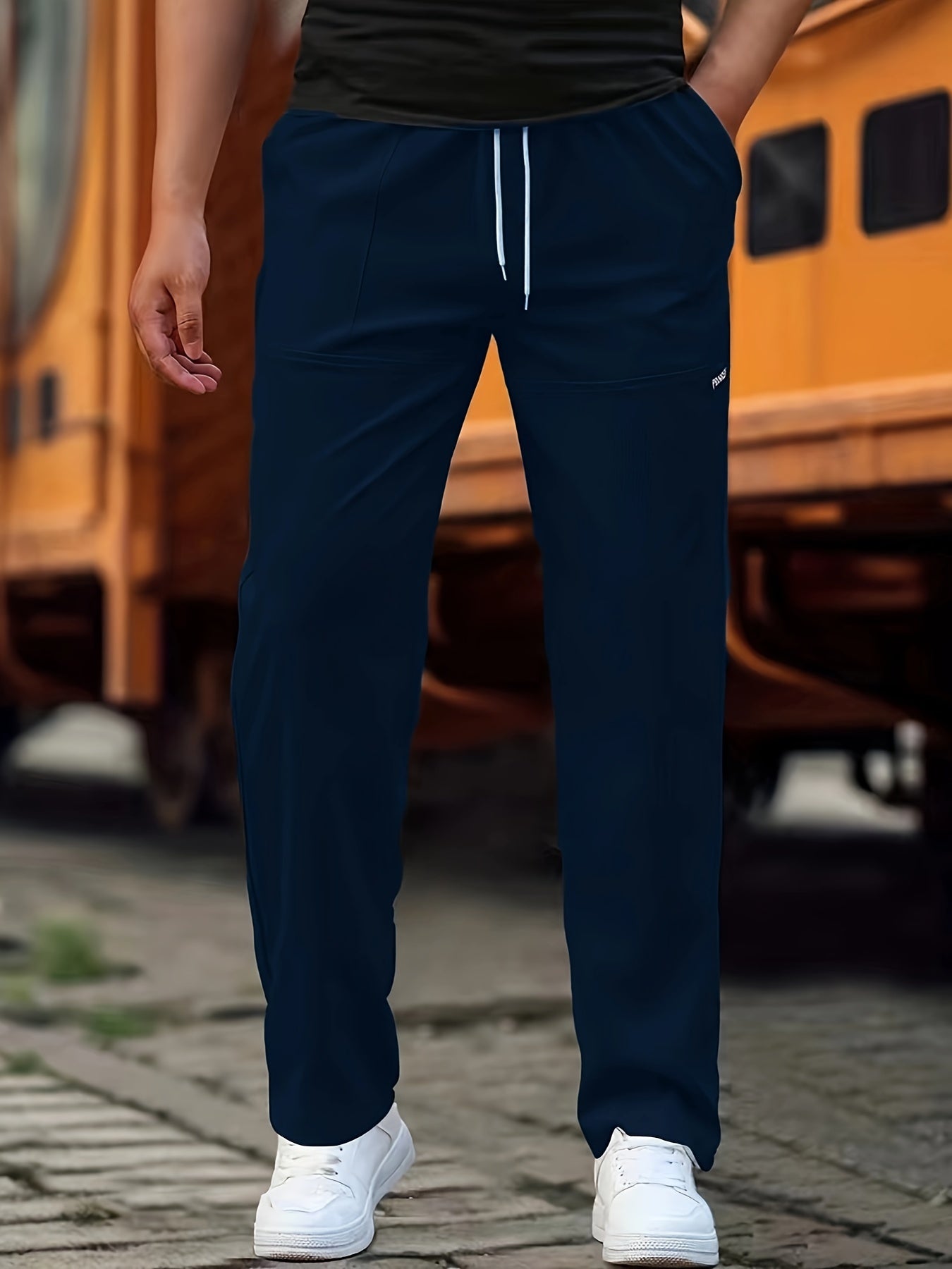 Pantalon Classique avec Taille à Cordon pour Homme | Idéal pour Usage Quotidien