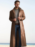 Manteau Long avec Revers Classiques pour Homme | Idéal pour un Usage Quotidien