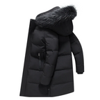Parka D’Hiver avec Capuche Et Fourrure Synthétique Amovible pour Hommes | Idéale pour Saison Froide