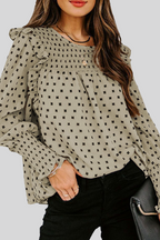 Blouse Imprimée à Manches Bouffantes pour Femme | Idéale Pour Un Usage Quotidien