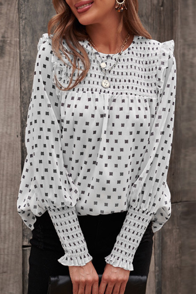 Blouse Imprimée à Manches Bouffantes pour Femme | Idéale Pour Un Usage Quotidien
