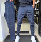 Pantalon Slim Avec Taille Structurée Et Poches Multiples Pour Hommes | Idéal Pour Les Tenues Quotidiennes