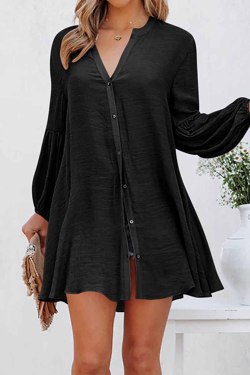 Blouse À Col En V Et Manches Longues Pour Femme | Idéal Pour Le Quotidien Et Les Occasions