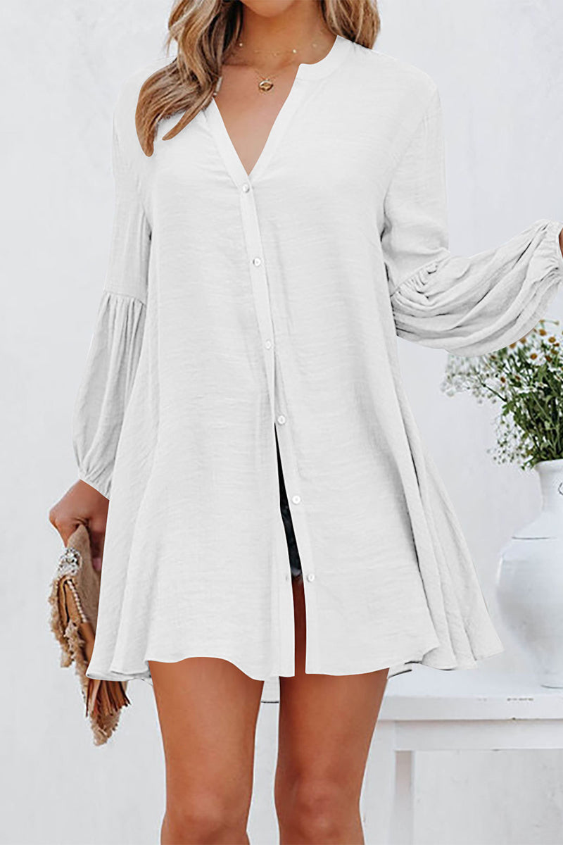 Blouse À Col En V Et Manches Longues Pour Femme | Idéal Pour Le Quotidien Et Les Occasions