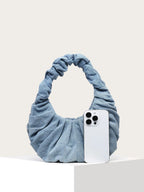 Sac À Épaule En Denim Avec Forme Arrondie Pour Femme | Idéal Pour Usage Quotidien Et Sorties