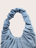Sac À Épaule En Denim Avec Forme Arrondie Pour Femme | Idéal Pour Usage Quotidien Et Sorties