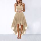 Robe Midi High-Low avec Ourlet Asymétrique pour Femme | Idéale pour Événements et Occasions Estivales