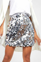Jupe Unie à Sequins avec Coupe Régulière pour Femme | Idéale pour les Fêtes ou Les événements en Soirée