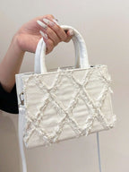 Sac De Soirée En PU Avec Motif Diamant Pour Femme | Idéal Pour Événements Et Sorties