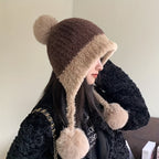 Bonnet d’Hiver avec Oreillettes Ajustables pour Adulte | Idéal pour les Activités Extérieures