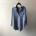 Chemise à Manches Longues avec Poche Frontale pour Femme | Idéale pour un Usage Quotidien