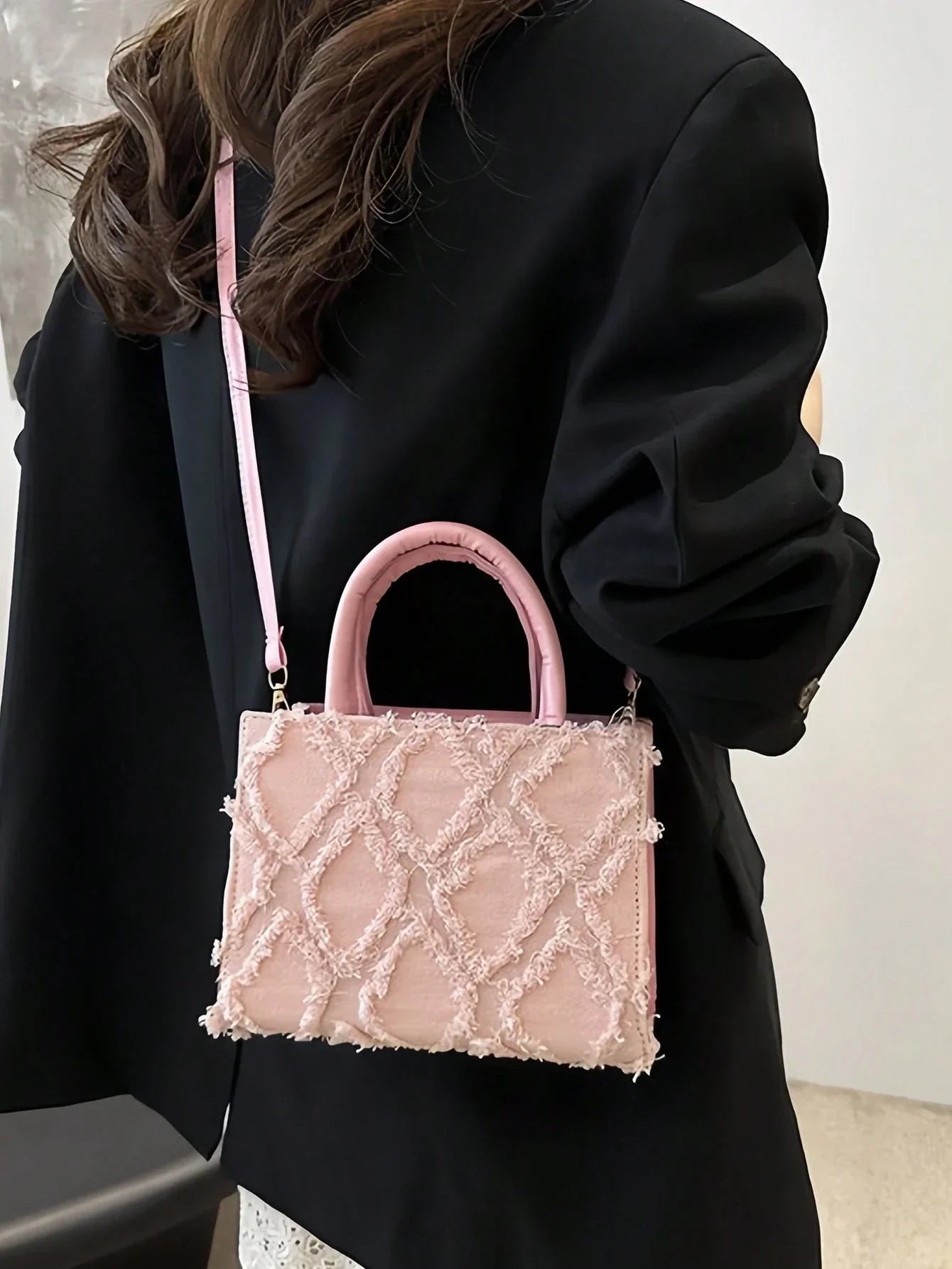 Sac De Soirée En PU Avec Motif Diamant Pour Femme | Idéal Pour Événements Et Sorties