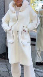 Manteau À Capuche avec Cordon De Serrage pour Femme | Idéal pour La Mi-Saison