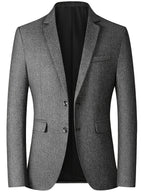 Blazer Slim-Fit avec Fermeture à Deux Boutons pour Homme | Idéal pour les Occasions Professionnelles et Formelles