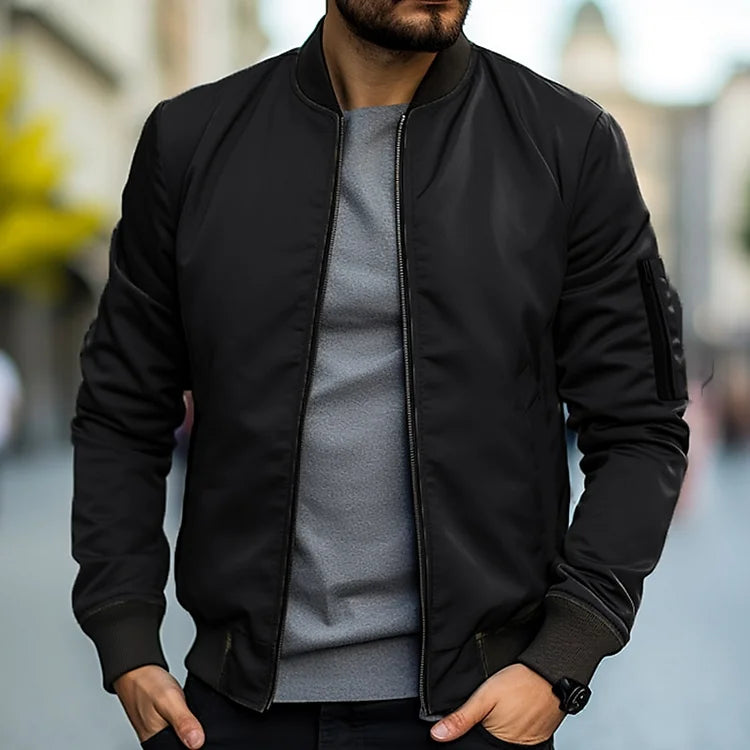 Veste Bomber Avec Fermeture Zippée Et Poches Latérales Pour Homme | Idéale Pour Toutes Saisons