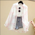 Blouse à Manches Longues avec Imprimé sur le Devant pour Femme | Idéale pour le Printemps et l’Été