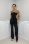 Combinaison Sans Bretelles À Coupe Ajustée Pour Femme | Idéale Pour Les Soirées Et Événements