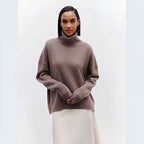 Pull à Col Roulé avec Coupe Ample pour Femme | Idéal pour Usage Quotidien