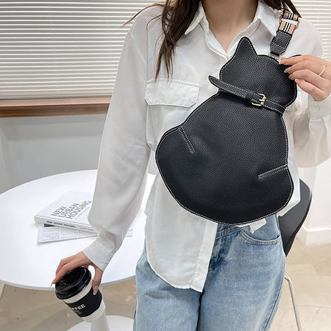 Sac Bandoulière Forme Chat Avec Bandoulière Ajustable | Idéal Pour Usage Quotidien