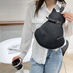 Sac Bandoulière Forme Chat Avec Bandoulière Ajustable | Idéal Pour Usage Quotidien