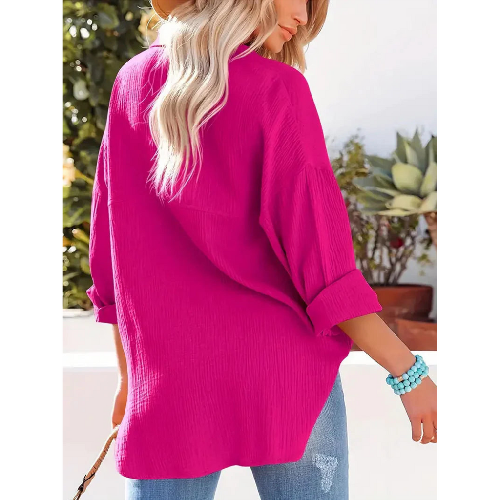 Chemise Décontractée À Manches Longues Pour Femme | Idéal Pour Un Usage Quotidien