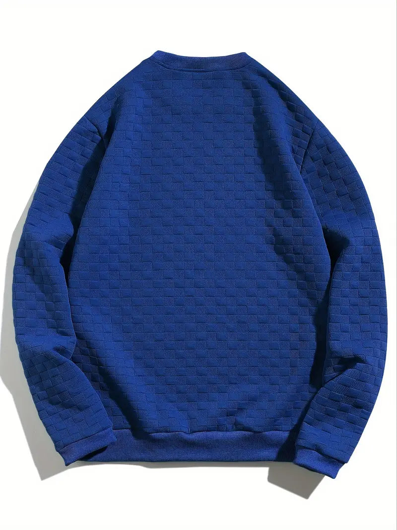 Sweatshirt À Motif Texturé Avec Coupe Décontractée Pour Adultes | Idéal Pour Toutes Saisons