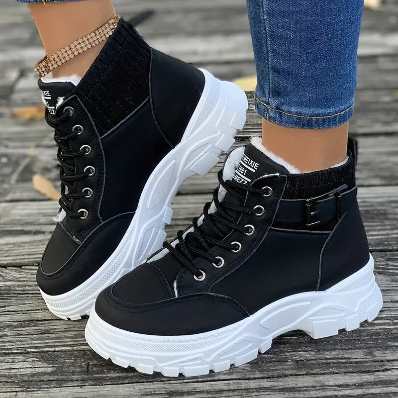 Bottes d’Hiver avec Semelle Antidérapante pour Femmes | Idéal pour Activités Extérieures